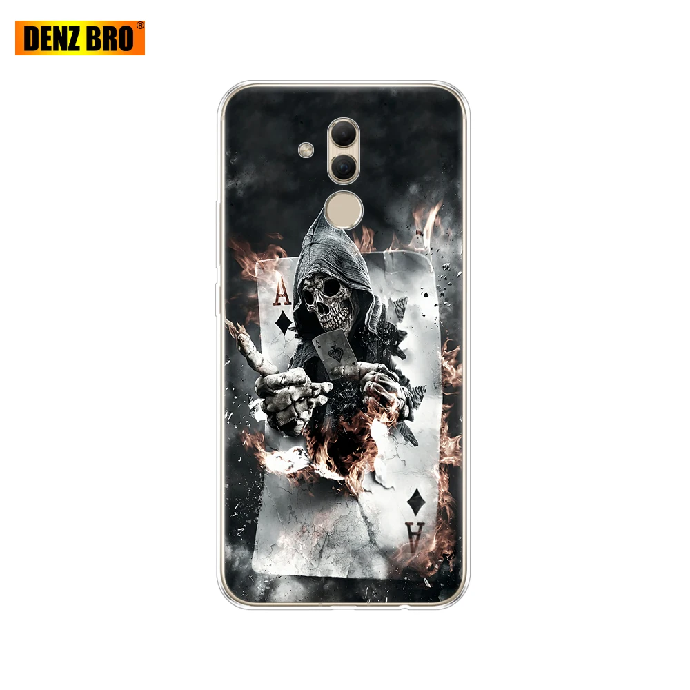 61873 Чехол для huawei mate 20 Lite, 6,3 дюймов, прозрачный силиконовый мягкий ТПУ чехол для телефона huawei mate 20 Lite, защитный чехол, бампер - Цвет: 61873