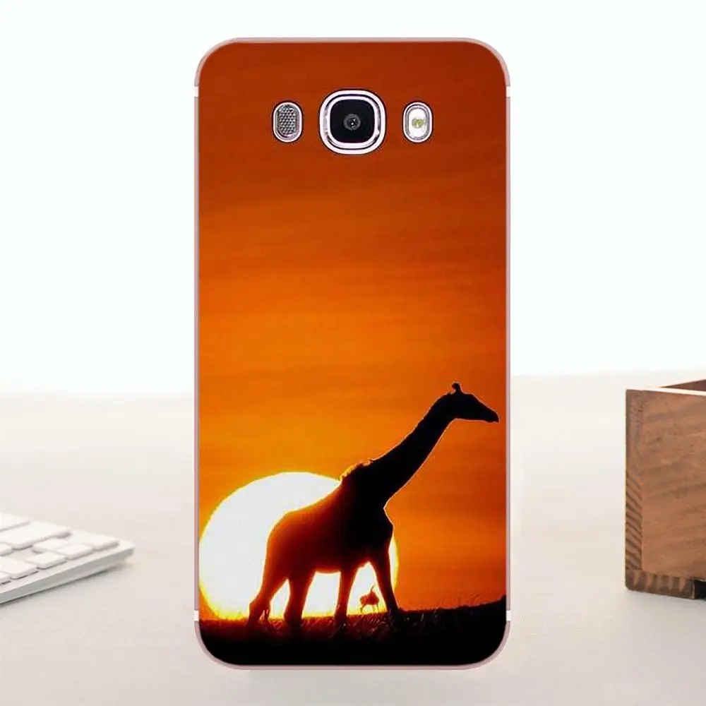Мягкий чехол Bixedx для телефона крышка с изображением жирафа Samsung Galaxy A3 A5 A7 J1 J2 J3 J5 J7