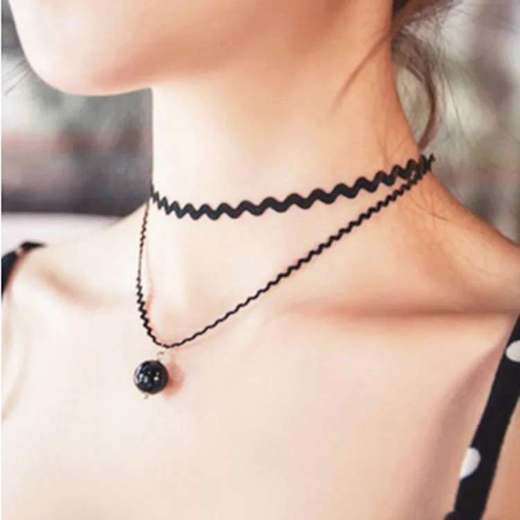 

New Hot Jewelry Accessories Double Sweet Princess Fashion Imitation Pearl Necklace Wholesale Female