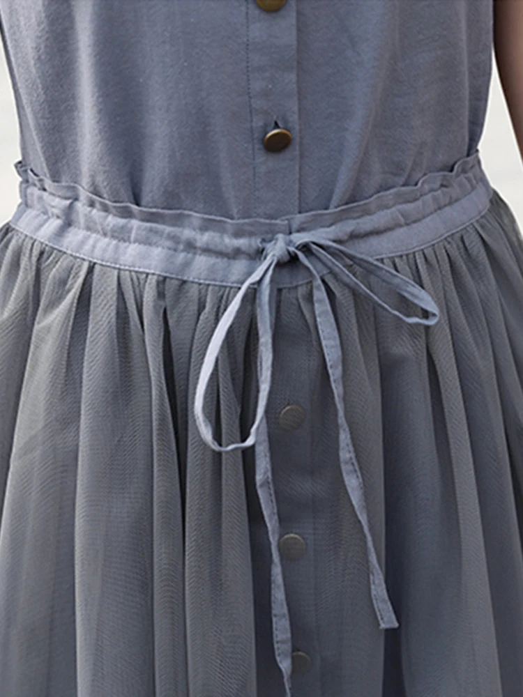 Женский комплект из 2 предметов однобортное платье рубашка без рукавов с двумя