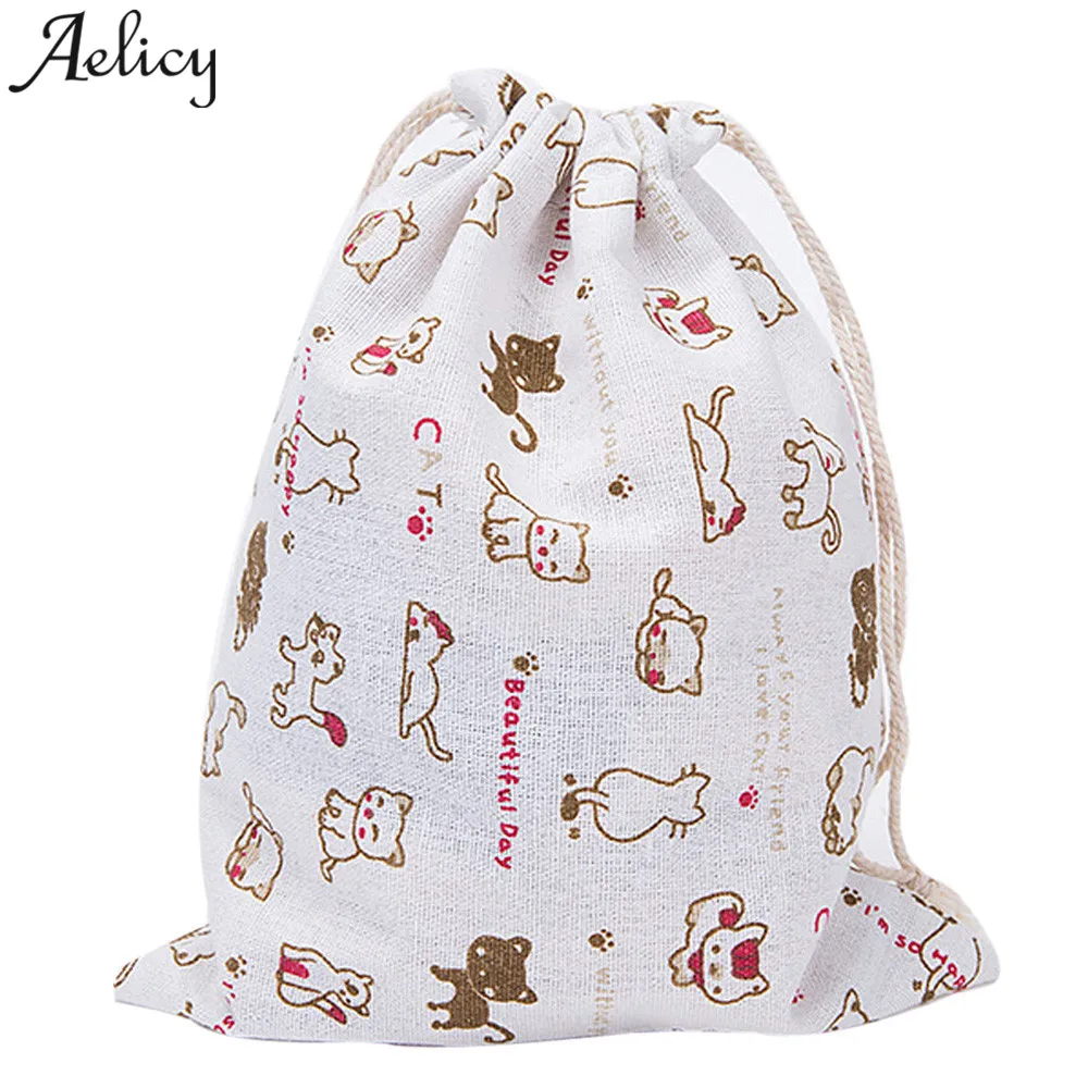 Aelicy женский рюкзак с принтом на шнурке для девочек сумка хранения модные рюкзаки