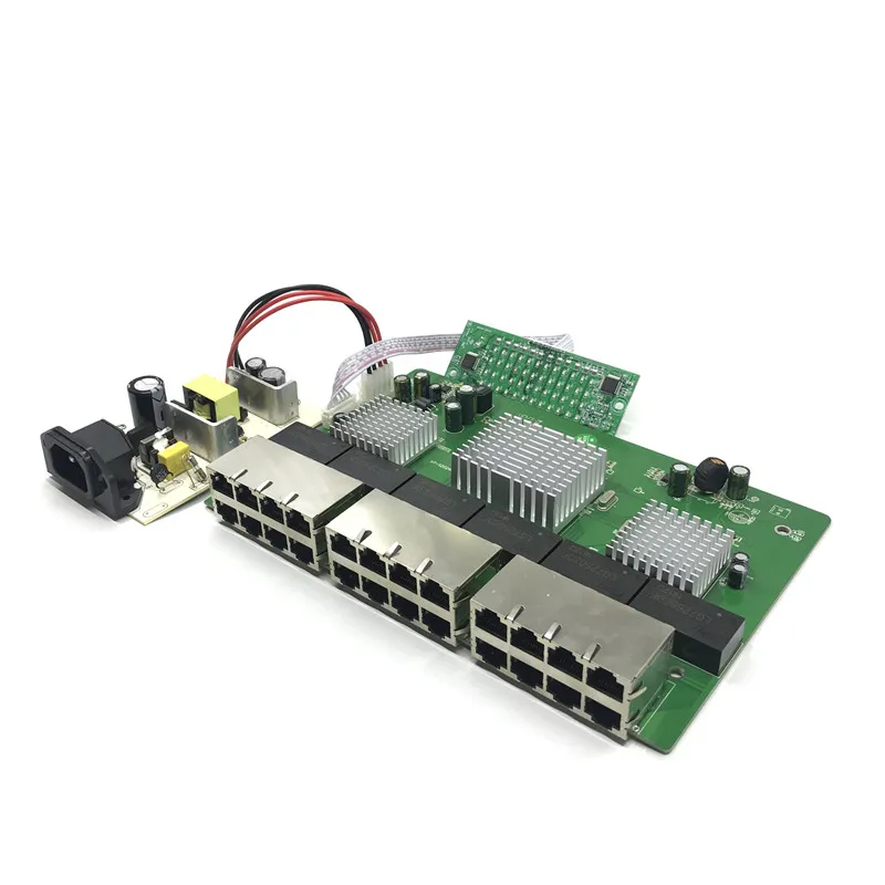 OEM новая модель 24 портовый гигабитный коммутатор настольный RJ45 Ethernet 10/100/1000 Мбит/с