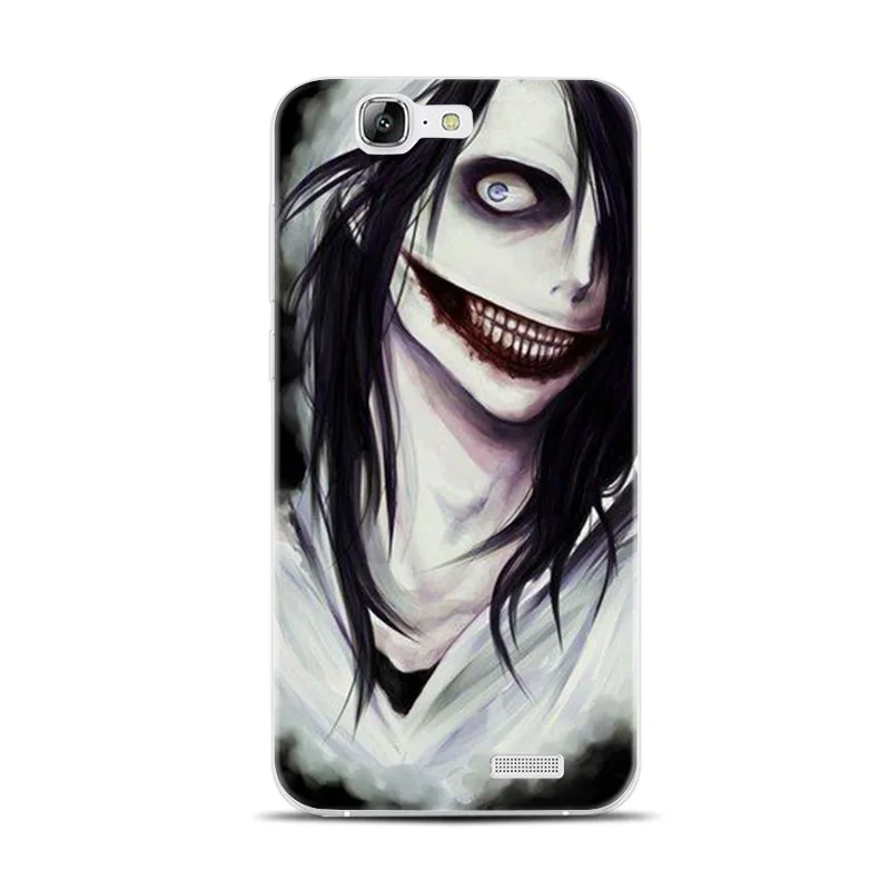 H099 Jeff The Killer Transparent Hard Thin Skin Case Cover For Huawei P8 P9 P10 Lite Plus 2017 Honor 8 9 6X |