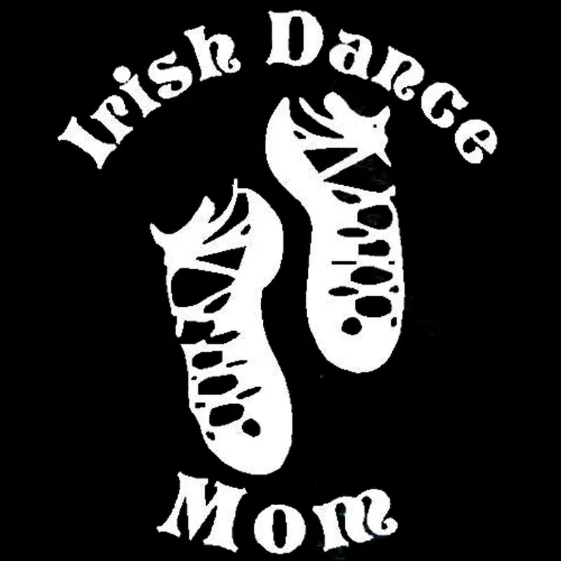 12 6 см * 15 5 Ирландская танцевальная мама виниловые фотонаклейки для