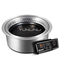 Commercial Barbecue Oven Smokeless Electric BBQ Grill Embedded Type Barbecue Stove DT40