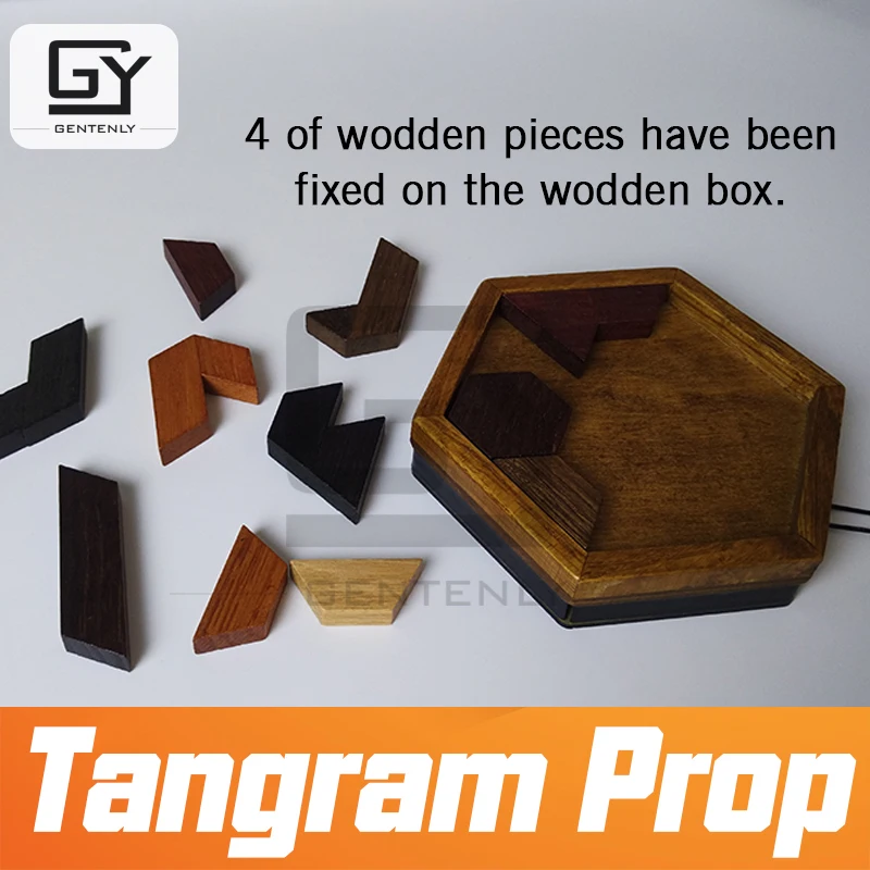 Реквизит для комнаты спасения Tangram реквизит реальной жизни игра Пазлы