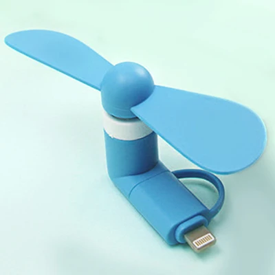 blue Портативный 5 в мини USB Вентилятор Кулер ручной телефон охлаждающий вентилятор для samsung Xiaomi Android смартфон для IPhone 5 6 6s 7 Plus - Цвет: blue