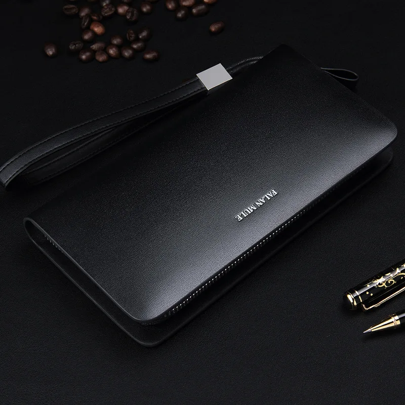 FALAN МULE Деловые кошельки мужские мужской клатч Длинный Кошелек Корова Кожа