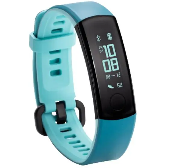 Blue Смарт-браслет Honor Band 3 монитор сердечного ритма Push Message фитнес-трекер 0,9" OLED экран сенсорный экран браслет - Цвет: Blue