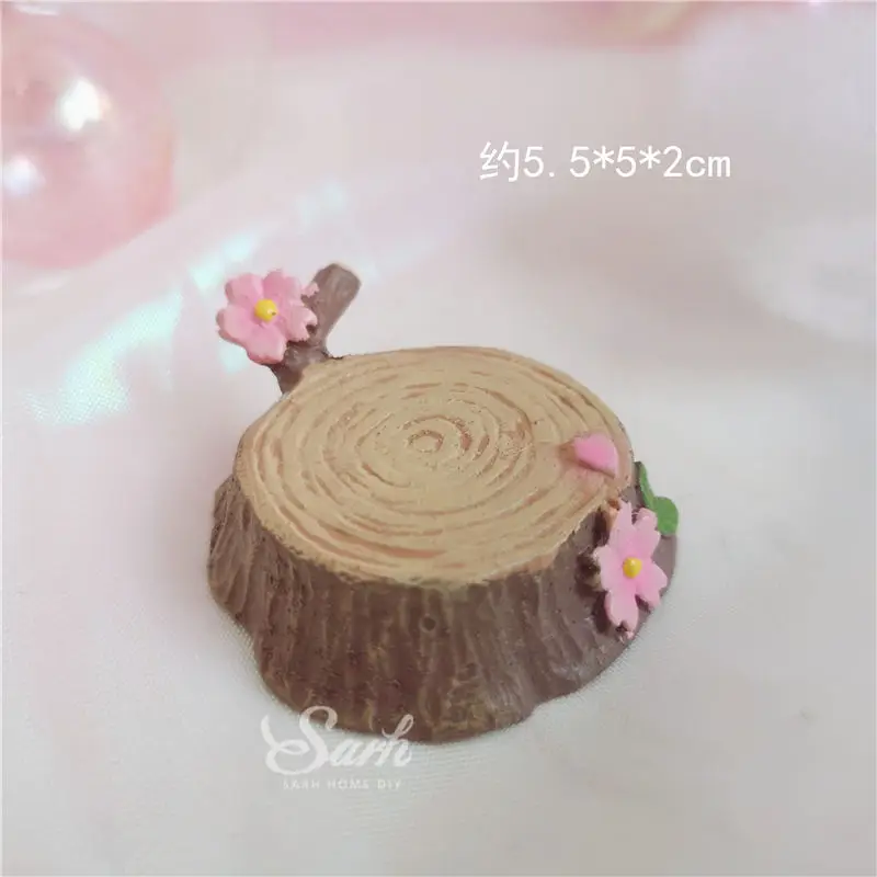 Tree stump Розовые вишни, дерево, цветы, украшения с днем рождения для детей, вечерние, для выпускного, для пары, романтические товары, прекрасные подарки - Цвет: Tree stump