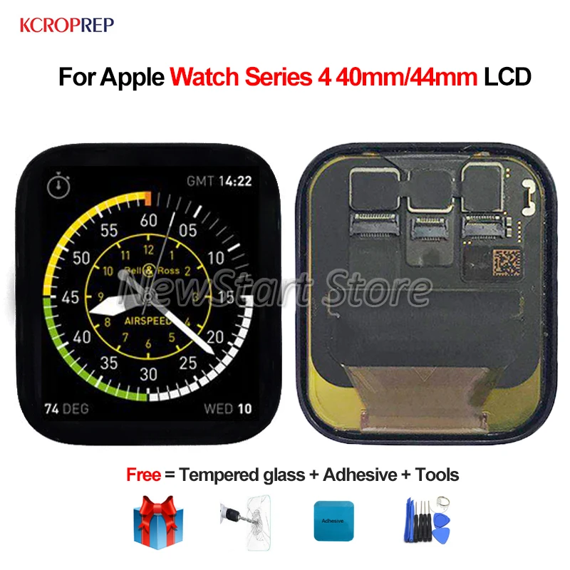 ЖК-дисплей для Apple Watch Series 4 кодирующий преобразователь сенсорного экрана в сборе 1