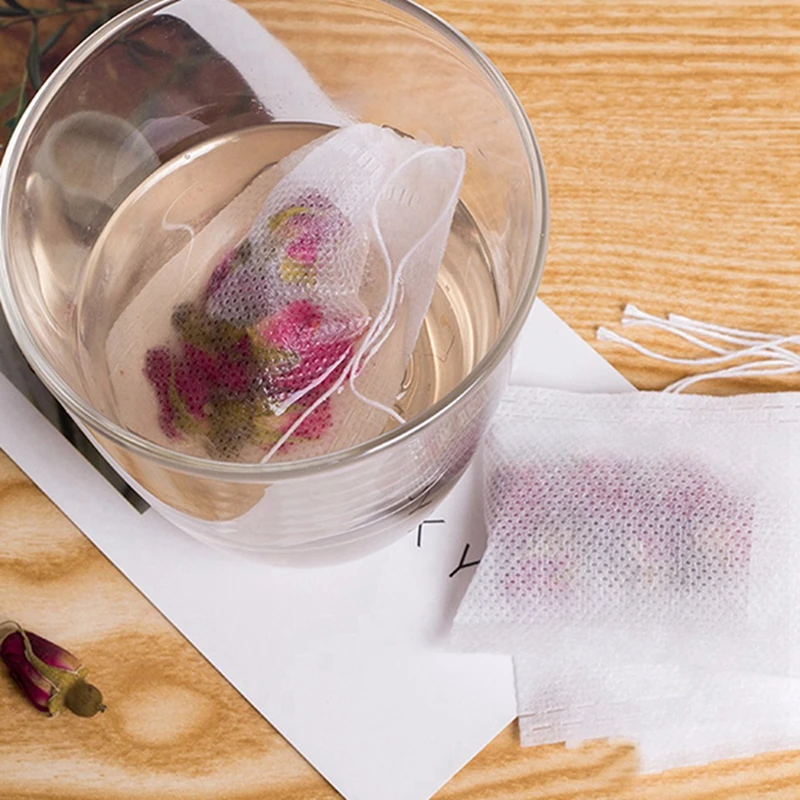 100 шт./лот одноразовые чайные пакетики для чая пустые ароматизированные 6*7 см | Дом