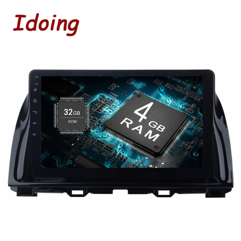 Idoing 2Din 10.2inch 4G RAM 32G ROM Steering Wheel Android8.0 Car Multimedia Player Fit Mazda CX5 Octa Core Fast Boot 3G TV | Автомобили и