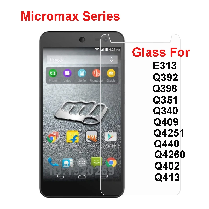Micromax Q398 E313 Q392 Q351 Q340 Q409 Q4251 Q440 Q4260 закаленное Стекло взрывозащищенный Экран протектор