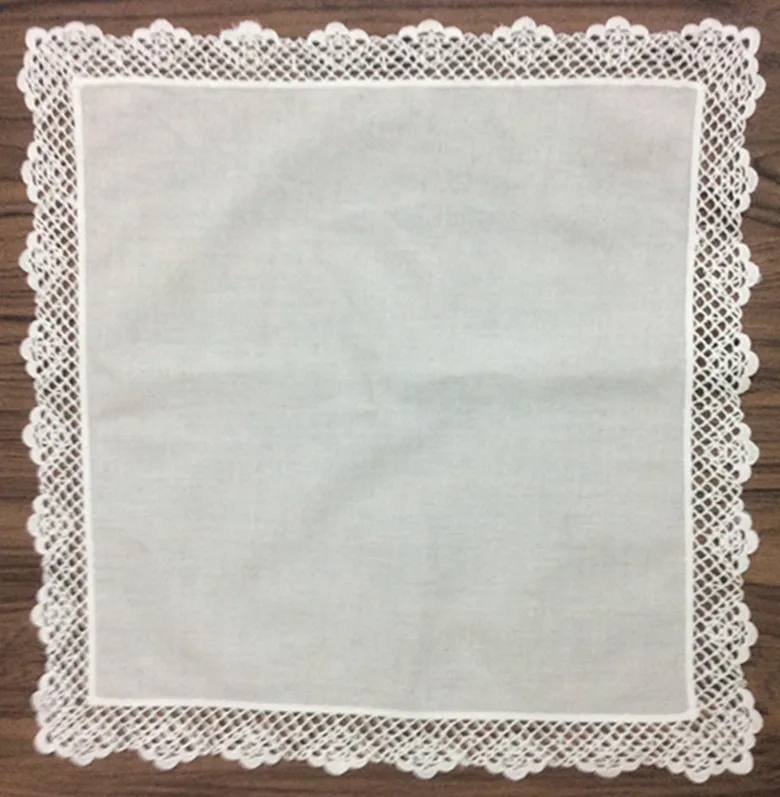 

Set of 12 Fashion Women's Handkerchiefs Cotton Wedding Handkerchief Embroidery Vintage Lace edges Hankies hanky For Bride 12x12
