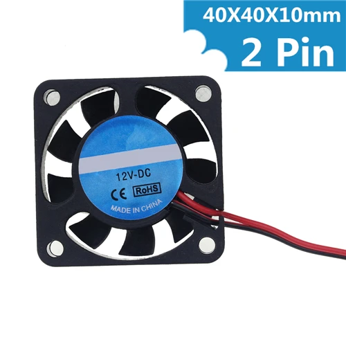 Оранжевый DC 12 В мини вентилятор охлаждения 2Pin/3Pin кулер безщеточный чипсет теплоотвод маленький вытяжной вентилятор для 3d принтера Diy Kit - Цвет: Оранжевый