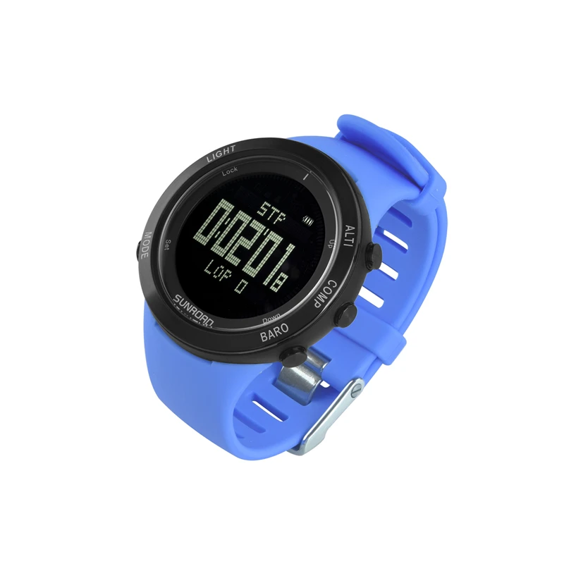 Blue Reloj Hombre SUNROAD, военные цифровые спортивные часы для ныряльщиков, мужские часы, лучший бренд, роскошные часы с монитором сердечного ритма, наручные часы, часы saat - Цвет: Blue