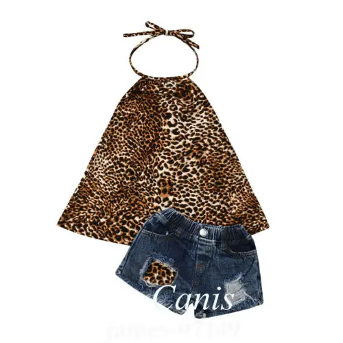 2019 Комплекты одежды из 2 предметов для девочек Платье на бретельках без рукавов с