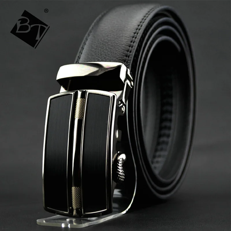 3.5 Для мужчин автоматический кожа пряжки Ремни Бизнес мужской сплава пряжкой для