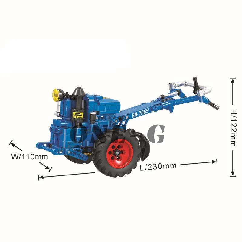 Совместимые строительные блоки legoinglys Technic 7069 248 шт кирпичи для ходьбы Тракторные