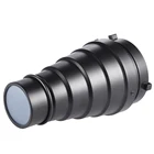 Металлический конический Snoot с ячеистой сеткой 5 шт цветной фильтр набор для Bowens Mount Studio стробоскопический монолайт фотовспышка