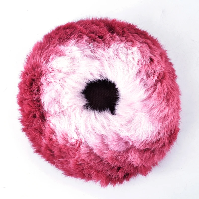 Зимние вязаные шапки для женщин 2017 женские облегающие женская вязаная меховая