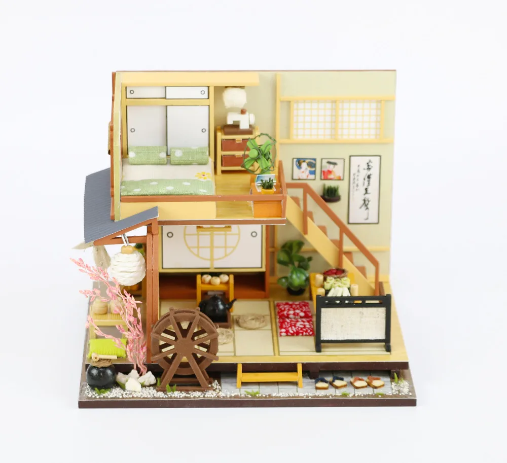 DIY Doll House Wooden Houses Miniature dollhouse Furniture Kit Toys for children Christmas Gift M034 | Игрушки и хобби