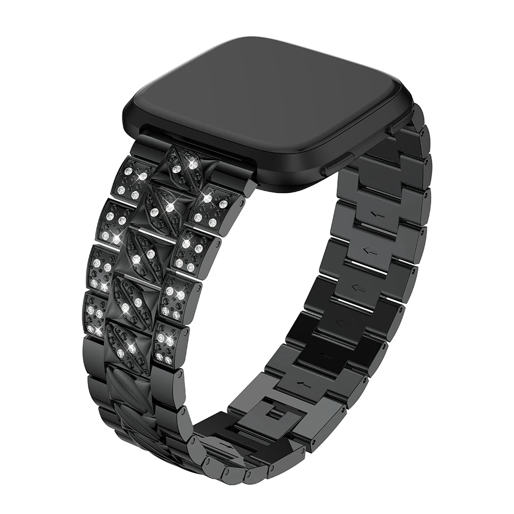 Ремешок для часов Fitbit Versa женские Сменные Металлические браслеты аксессуары с