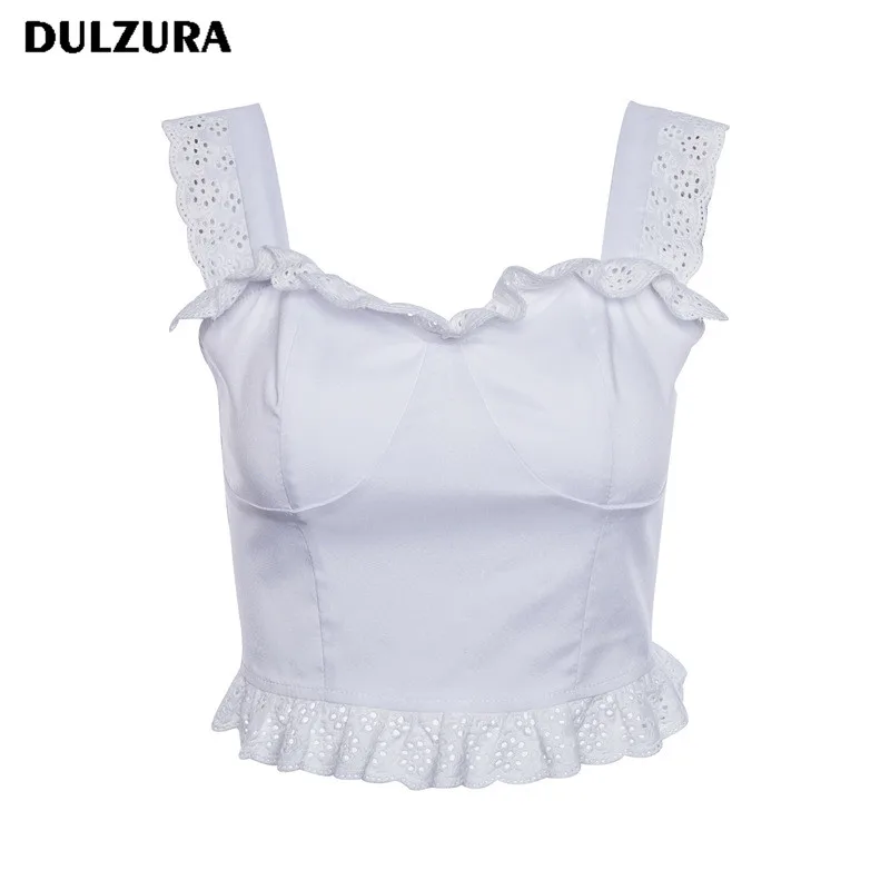 HAWTHAW милый Кружевной укороченный топ 2018 Весна Лето Сексуальная Женская камисоль