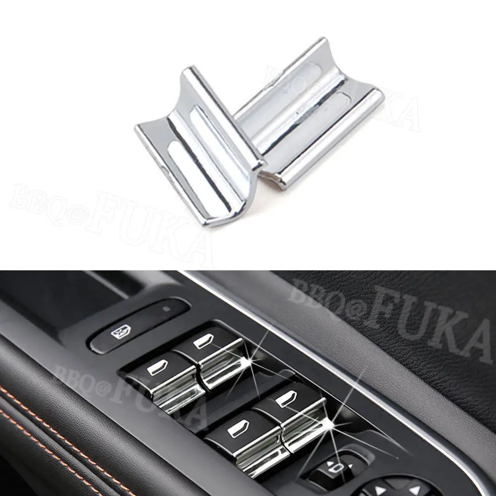 Для Peugeot 308 3008 2014 2015 2016 2017 2018 7 шт. Chrome двери окна лифт переключатель блесток отделка