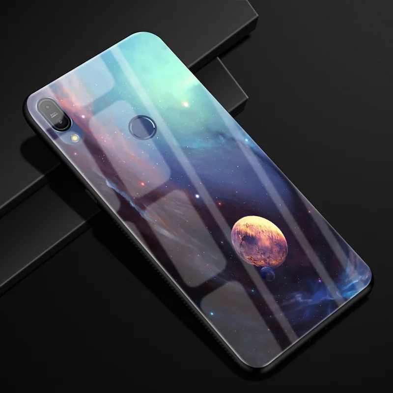 1 Для ASUS Zenfone Max Pro M1 ZB601KL ZB602KL чехол X00TD стеклянный силиконовый бампер Чехол Жесткий PC стекло задняя крышка ZB601KL чехол для телефона s - Цвет: 1