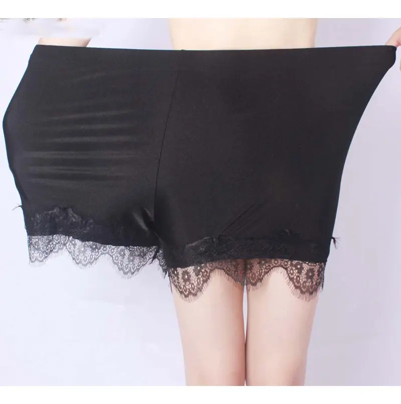 Женские летние кружевные шорты черные и белые короткие блестящие удобные