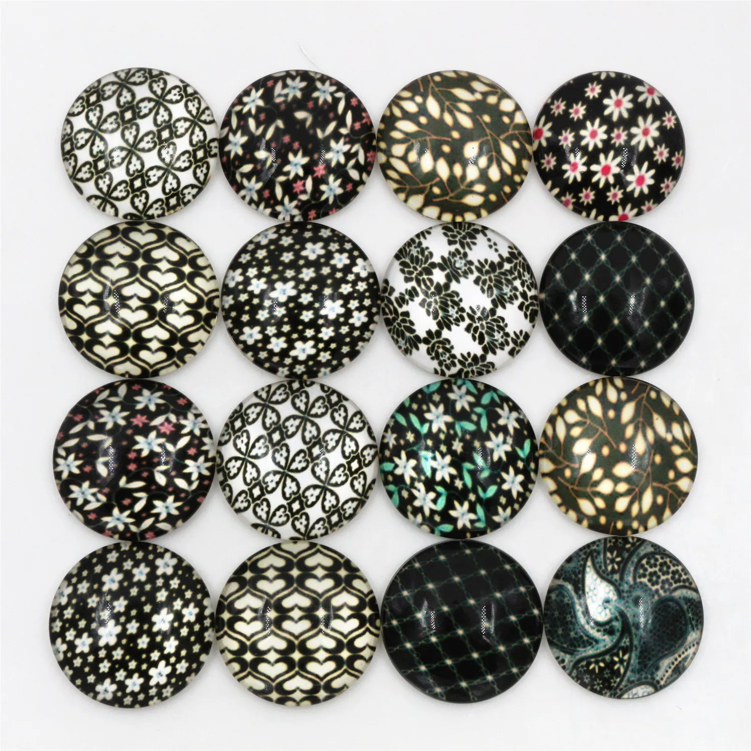 Горячая распродажа 10 шт 20 мм микс ручной работы фото стекло кабошоны (D7-46) |