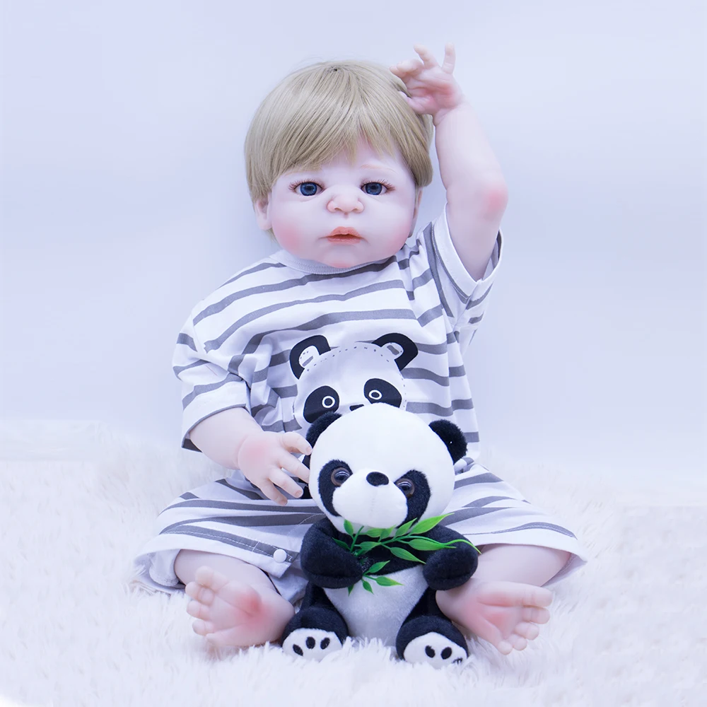 Кукла dollmai 22 дюйма кукла bebe boy Reborn Реалистичная прочная силиконовая модная