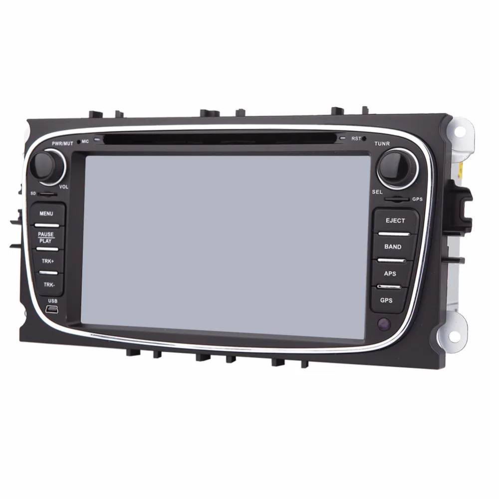 2 Din Автомобильный dvd плеер на основе Android gps навигация для Ford Focus Mondeo 2012 2016 аудио