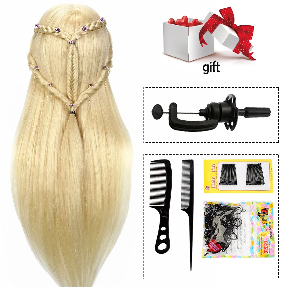 Neverland Cosmetology 24 &quotБелый 60% человеческих волос Обучение манекен голова для парика
