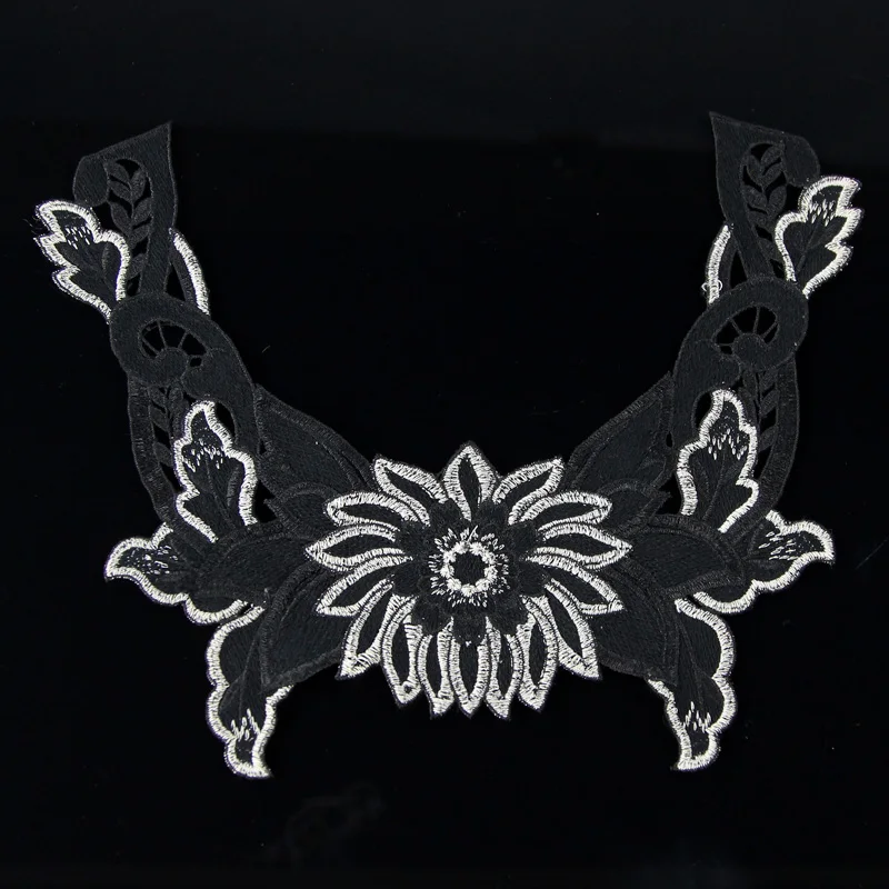 1 шт. полиэстер кружево декольте вышитое венозное Цветочное Ожерелье Воротник