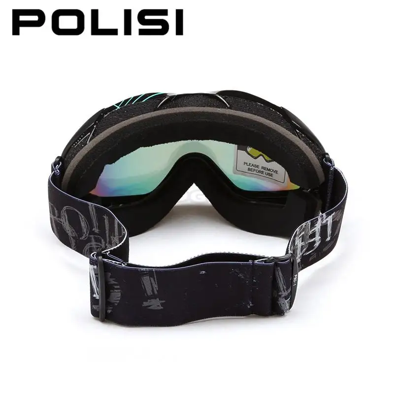 POLISI уличные Лыжные Сноуборд очки поляризационные анти-противотуманные линзы