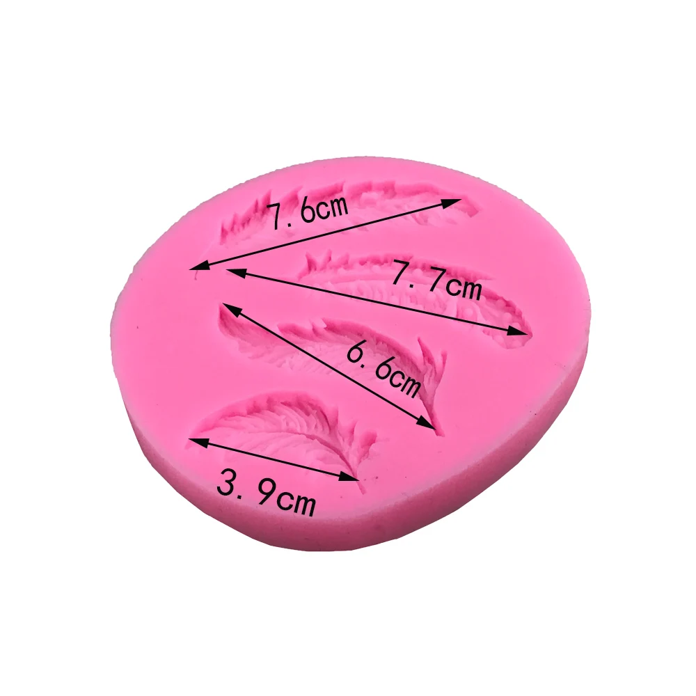 1 шт. перо сахар кнопки силиконовая форма помадка формы для украшения торта