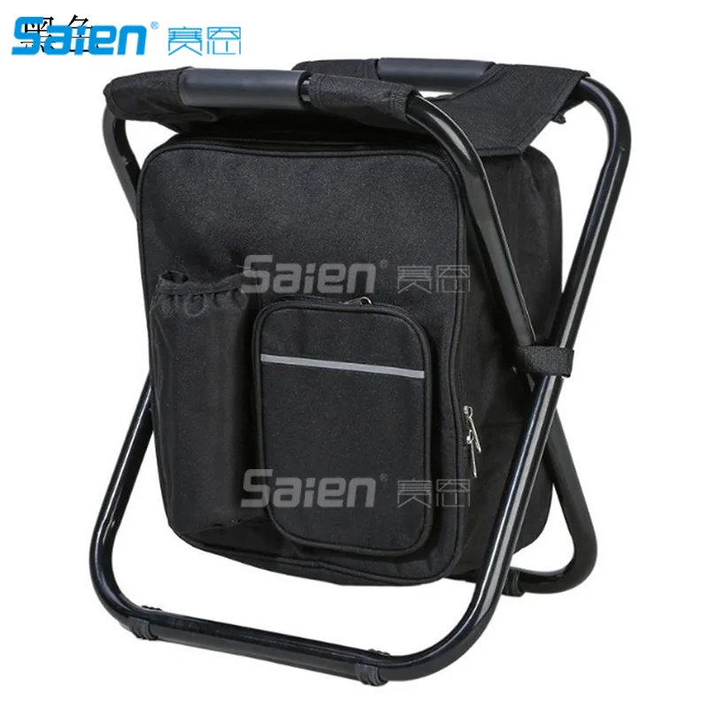 Multifunction Folding Cooler and Stool Backpack Hiking Camouflage Seat Table Bag Camping Gear for Outdoor |