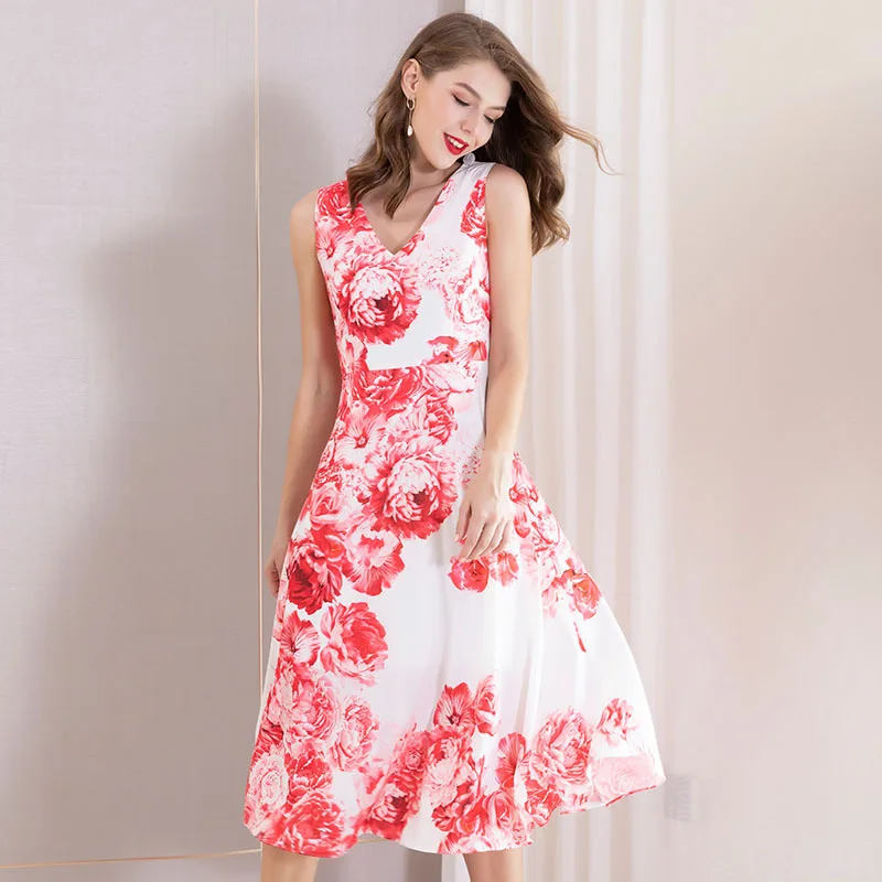 Длинное шифоновое платье для подиума 2019 Новое высококачественное женское