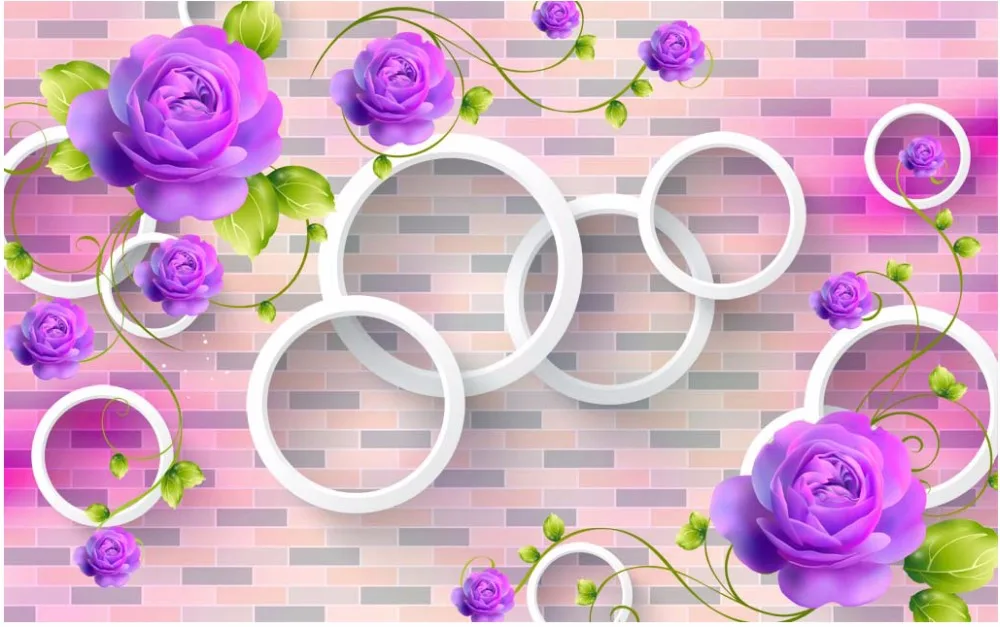 Пользовательские 3D занавески кровать Гостиная Офис Отель шторы кирпичная стена