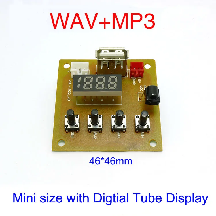 5 В Slim Mini Размеры DIY MP3 комплект WAV MP3-плееры декодирования аудио декодер модуль