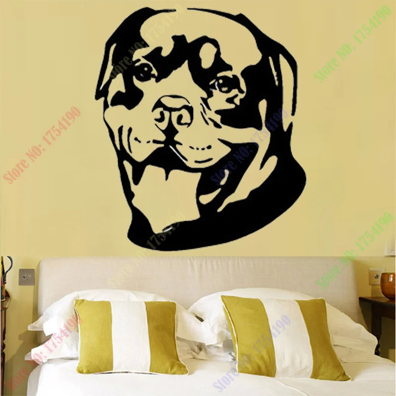 

Free Shipping Wall stickers Home decor SIze:560mm*670mm PVC Vinyl paster Removable Art Mural Dog