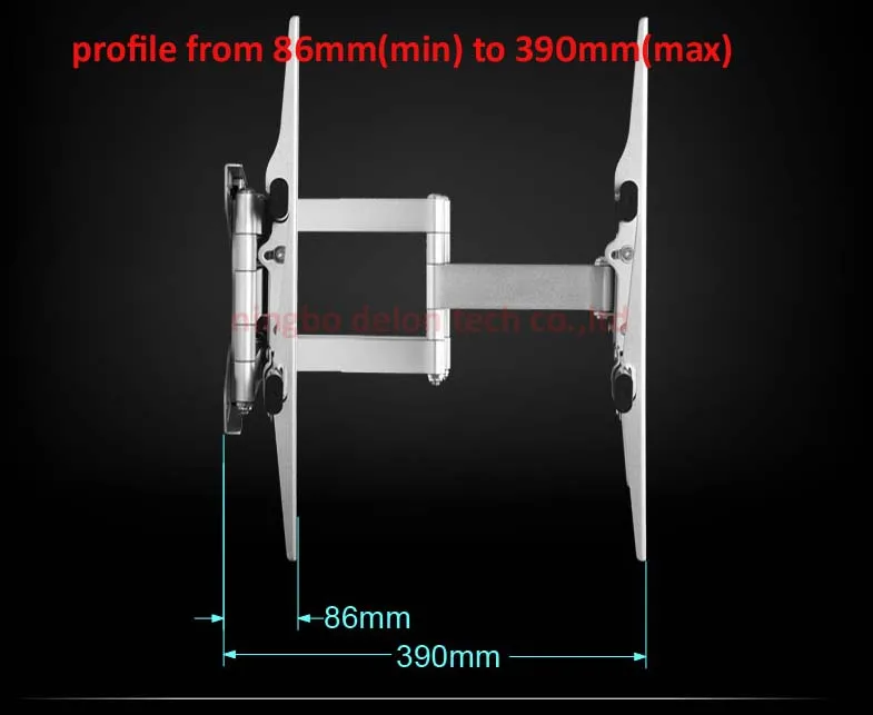 Алюминиевый 55 дюймов 42 Выдвижной led настенное крепление для телевизора с