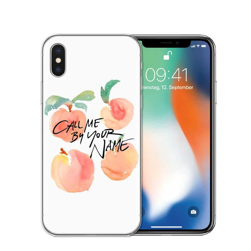 FUNNYRUI Call Me на Ваше имя Мягкие TPU телефон Coque чехла для Apple iPhone X 10 8 плюс 7 6 S 5 5S SE