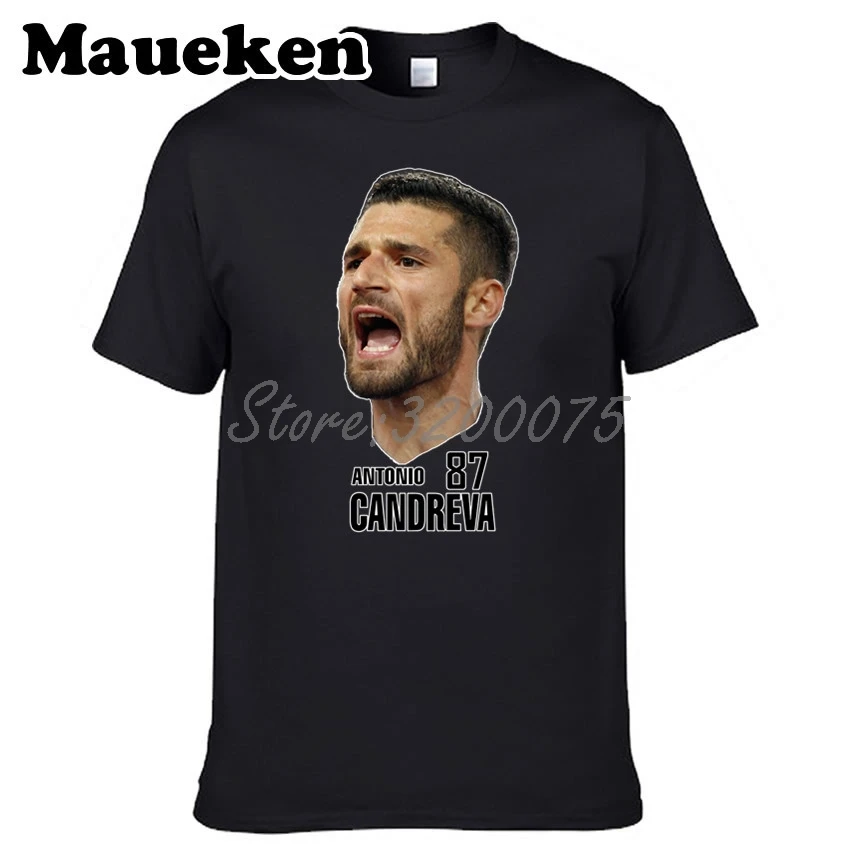 Мужская итальянская футболка 87 Antonio Candreva Head portrait футболки с коротким рукавом