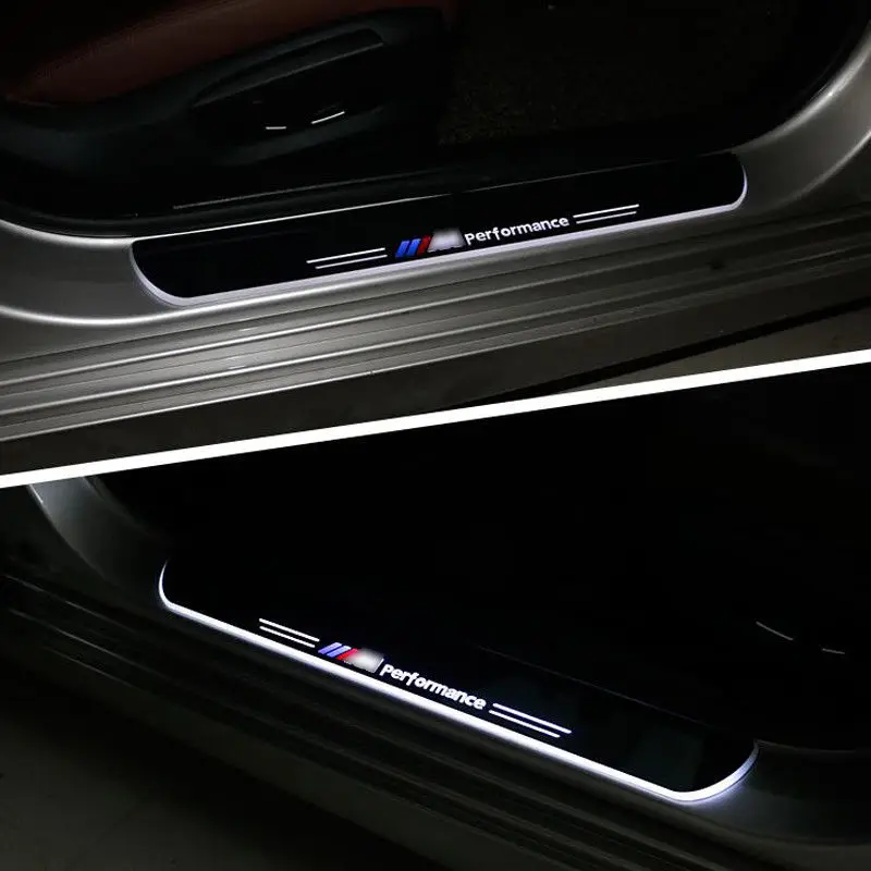 2 шт. спереди светодиодный двери Накладка подоконник гвардии для BMW 5 серии F10 2010-2017