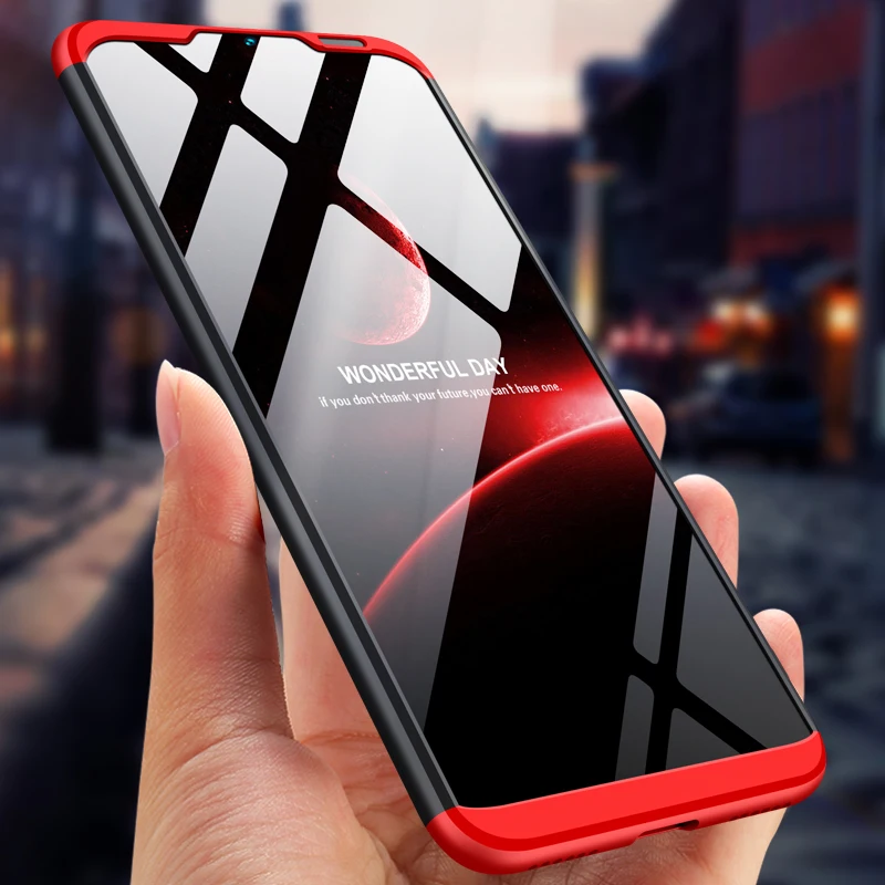 Чехол накладка Koosuk 3 в 1 для Huawei Y6 2019 жесткий матовый чехол телефона Pro Prime защитный