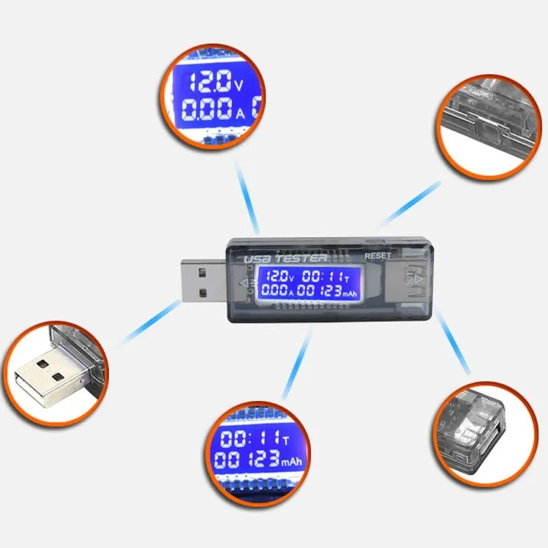 3 в 1 тестер батареи зарядный детектор Вольтметр Амперметр Вольтметр USB DC 4-20 в измеритель напряжения тестер